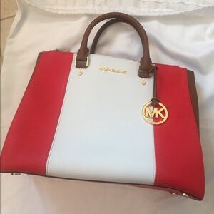 Michael Kors Sutton Two-toned Handbag